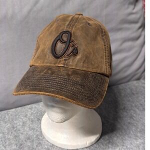 Baltimore Orioles MLB Hat/Cap Mens M Fitted Brown Distressed Vintage '47 Twins
